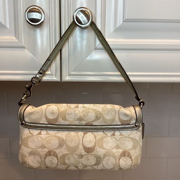 Coach  Kristen Envelope Flap Sequined Signature Logo Mini Bag - Picture 4 of 15